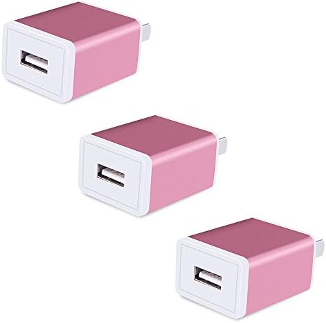 USB Charger, CCLV 3-Pack Universal USB Home Travel Wall Charger Adapter for iPhone 7, 7Plus, 6, 6s, 6 Plus, 6s Plus, Tablet, Samsung Galaxy S7, S6 edge, HTC, Nokia, LG, Sony and more