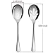 Niceful Pecatoo Serving Spoons and Slotted Spoons 8 Pieces, 9.8 Inch Stainless Steel X-Large Serving Utensil for Buffet Banquet Cooking
