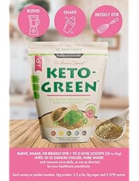 Keto Green batido de proteínas alcalinas – Chocolate Ketogenic Protein Powder Drink, Lactose Free...