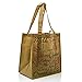 ReBagMe Large Reusable Grocery Bag Totes with Extra Reinforced Handles - Brown (Pack of 10)