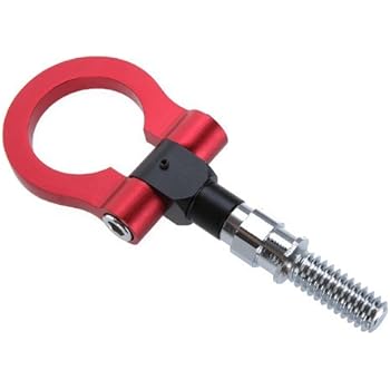Docooler Racing Tow Towing Hook for Universal BMW European Car Auto Trailer Ring (Red)
