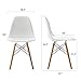 Phoenix Home Kenitra Contemporary Side Chair with Maple-Wood Legs, Snow White, Set of 2