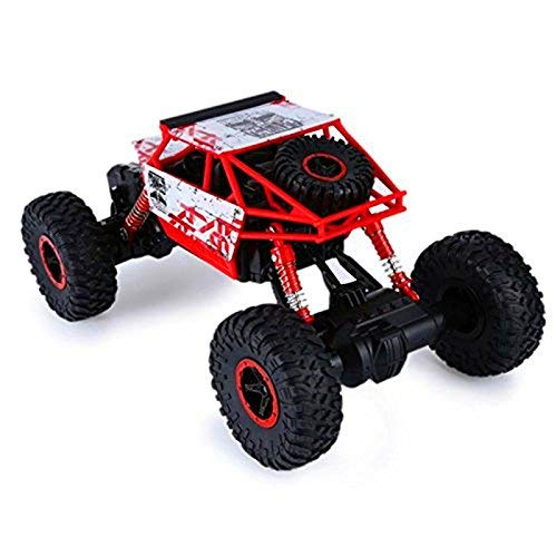 RC car,DeXop 2.4GHZ Electric Rock Crawler Radio Control Cars Off Road high Speed Racing Remote Control Cars-Red - Thumbnail 3