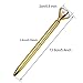 Bememo 12 Pieces Big Diamond Pen Rhinestones Crystal Metal Ballpoint Pens Black Ink
