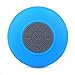 Tmvel Bluetooth Shower Portable Speakerphone with Built-In Mic - Retail Packaging - Blue