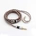 Linsoul TRIPOWIN C8 8-Core Silver Copper Foil Braided Earphone Replacement Upgrade Cable, Tinsel Silver Copper Wire for KZ ZSX, ZSN Pro, ZS10 Pro NF2u, QDC IEMs (3.5mm Plug, QDC Connector) primary
