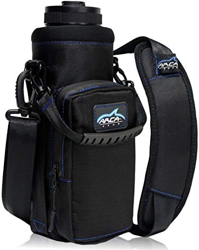 Arca Gear 40 oz Hydro Carrier - Insulated Water Bottle Sling w/Carry Handle, Shoulder Strap, Wallet and Two Pouches - The Perfect Flask Accessory