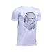 Under Armour Boys' Storm Trooper Blueprint Short Sleeve T-Shirt, White (100)/Black, Youth Large