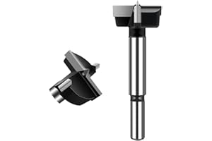 ASNOMY 1-1/16 Inch Forstner Drill Bit, Carbide Tipped Forstner Bit for Hard Wood, Wood Drilling Hole Saw Set Woodworking Hinge Cutter Tool Kits for Wood Plastic Plywood