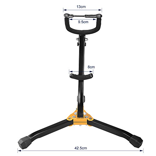 IRICH Saxophone Hanger, Flat Wall Holder for Alto or Tenor Sax, Tenor Sax Stand, Musical Instruments Safe without Hard Cases - Thumbnail 6