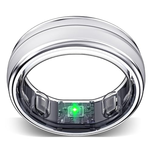 Smart Ring for Women Men, Minimalist Health Ring with Heart Rate, Step Counting, Calories, 5ATM Wat…