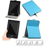 DHZ Multi-Viewing Case for Kindle Paperwhite - PU Leather Vertical Stand Flip Cover with Hand Belt Card Slot Auto Sleep/Wake for Amazon Paperwhite(All 2012 2013 2014 2015 2016 Versions),Sky Blue