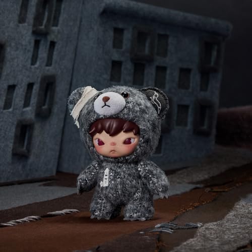 POP MART Hirono Plush Pendant Collectible Doll Blind Box Fashion Keychains Decor, Ideal Gift