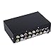 E-SDS 4-Way AV Switch RCA Switcher 4 in 1 Out Composite Video L/R Audio Selector Box for DVD STB Game Consoles