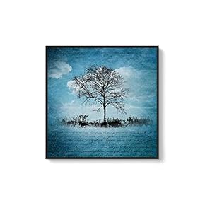 Framed Canvas Wall Art for Living Room, Bedroom Trees Canvas Prints for Home Decoration Ready to Hang - 16x16 inches