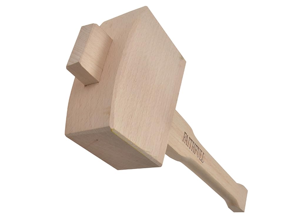 Faithfull FAICM5 Carpenters Beech Mallet 5in, Brown