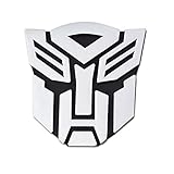 Transformer Autobot Chrome Finish Auto Emblem - 3