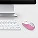 Mini Wireless Mouse(Battery Included), FD V10 2.4G Cute Optical Travel Mouse with Nano Receiver for Kids/ Girls/Ladies Compatible with Notebook/Computer/PC/Laptop/Macbook and Chromebook（Pink）
