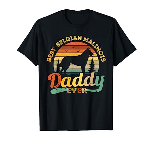 Belgian Malinois Dad Shirt Best Daddy Dog Retro