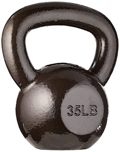 Amazonベーシック ケトルベル 15.9kg キャストアイアン製 ブラック