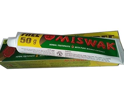 Dabur Miswak Kräuter-Zahnpasta mit purem Al-Arak-Extrakt, 170 g