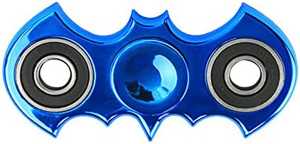 Zip Spinners- Fidget Spinner Batman Toy with Ultra Speed Deep Groove Bearings- Autism Toys Best Boredom Reducer Stress Toy Hand Spinner Fidget Toy for Kids &amp; Adults (Blue- Batarang)