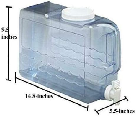 2.5 gallon water jug with spout