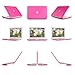 iPearl mCover Hard Shell Cover Case + Keyboard Skin for Model A1342 White Unibody 13-inch MacBook (Part No. MC207LL/A or MC516LL/A, Released After Oct. 20, 2009) (Pink)
