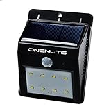 Onenuts Wireless Outdoor Waterproof Solar Light with 8 LED Bulbs and Motion Sensor