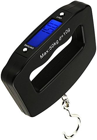 Digital Handheld Luggage Scale 110lb W/ LCD Backlight for Traveler (Kg/g/lb/oz) (Handheld)