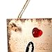 Follow Your Heart Hanging Wooden Heart Hanging Sign Plaque for Valentine's Day Wedding Bedroom livingroom Dining Room