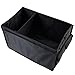 Autvivid Trunk Organizer Cargo Storage Waterproof Heavy Duty Storage Bin with 4 Side Pockets Oxford Cloth Caddy Storage for SUV Car Truck Travel Vocation Trip Camping Household (Black)