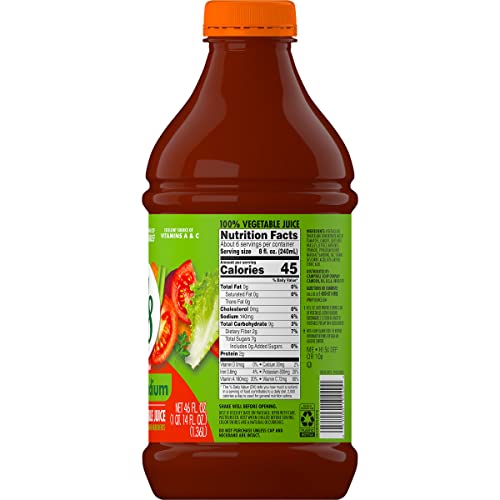 V8 Low Sodium Spicy Hot 100 Vegetable Juice, Vegetable Blend Juice