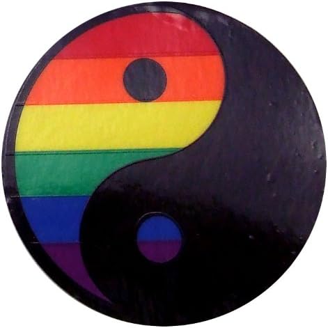 Rainbow Yin/Yang Sticker