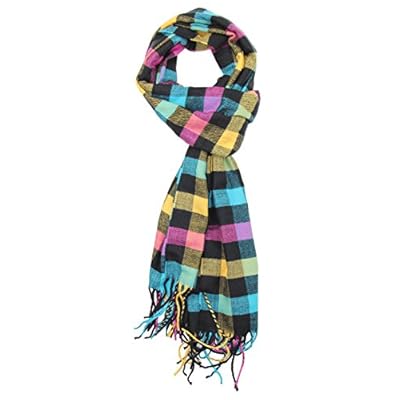 Achillea Classic Cashmere Feel Tartan Plaid Checked Winter Warm Scarf Unisex Achillea Classic Cashmere Feel Tartan Plaid Checked Winter Warm Scarf Unisex