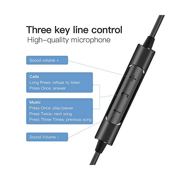 SoundMAGIC-E11C-High-Fidelity-Headphones-Smartphone-Earbuds-In-Ear-Noise-Reduction-Earphones-with-Microphone-and-Remote-Control-for-Audiophiles-Black Soundmagic E11C Wired Earbuds with Microphone HiFi Stereo Earphones Noise Isolating in Ear Headphones Powerful Bass…