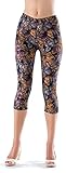 Lush Moda Extra Soft Capri Leggings with Designs- Variety of Prints - 38C