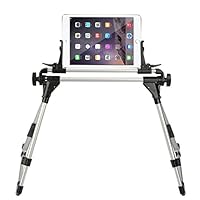 StillCool Tablet Holder for Bed, Adjustable and Foldable Tablet Stand Holder Fit for iPad iPhone Cellphone Tablet Kindle (Silver&Black)