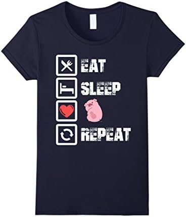 Womens Pig shirt XL Navy
