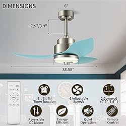 Modern Ceiling Fans With Lights Remote