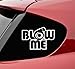 Turbo Blow Me Funny Decal | White | 6 X 4 In