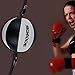 SGODDE Leather Boxing Ball, Speed Dodge Ball Double End Gym MMA Boxing Sports Punch Bag Floor to Ceiling Rope Workout(Length 4,76 ft)