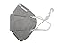 Jesspad Pollution Mask N95 Particulate Respirator Mask with Valve Filter Gray 10 pcs/pack