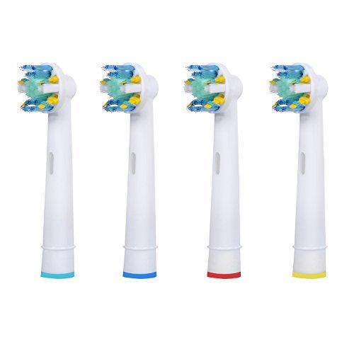 E-Cron Replacement Toothbrush heads Compatible With Electric Toothbrush Oral B Floss Action (EB25-4),4 pcs (1x4)