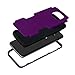 Galaxy S7 Edge Case, MCUK [Scratch Resistant] [Shock Absorption] 3 in 1 High Impact Hybrid Armor Defender Silicone Rubber Skin Hard Case Cover For Samsung Galaxy S7 Edge (Purple Black)