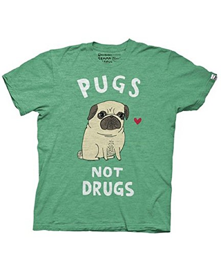 Pugs-Not-Drugs-Mens-T-shirt Pugs-Not-Drugs-Mens-T-shirt