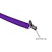 Suspenders - Solid Purple Adjustable Braces with Silver Clips by CoverYourHair