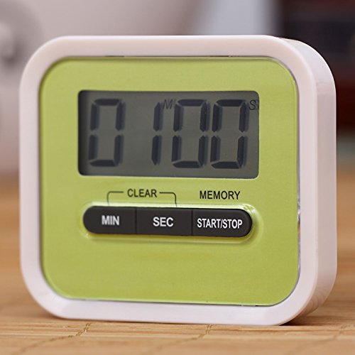 Muicatte Portable Count Down Timer with LCD Display for Kitchen/Lab