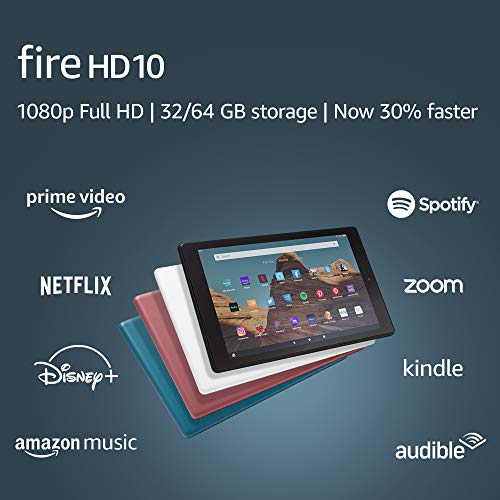 Fire HD 10 Tablet (10.1" 1080p full HD display, 32 GB) Plum (2019