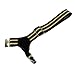 NAVADEAL Black Red Green Stripe Pin Sock Garters Mens Womens Sock Suspender Accessories